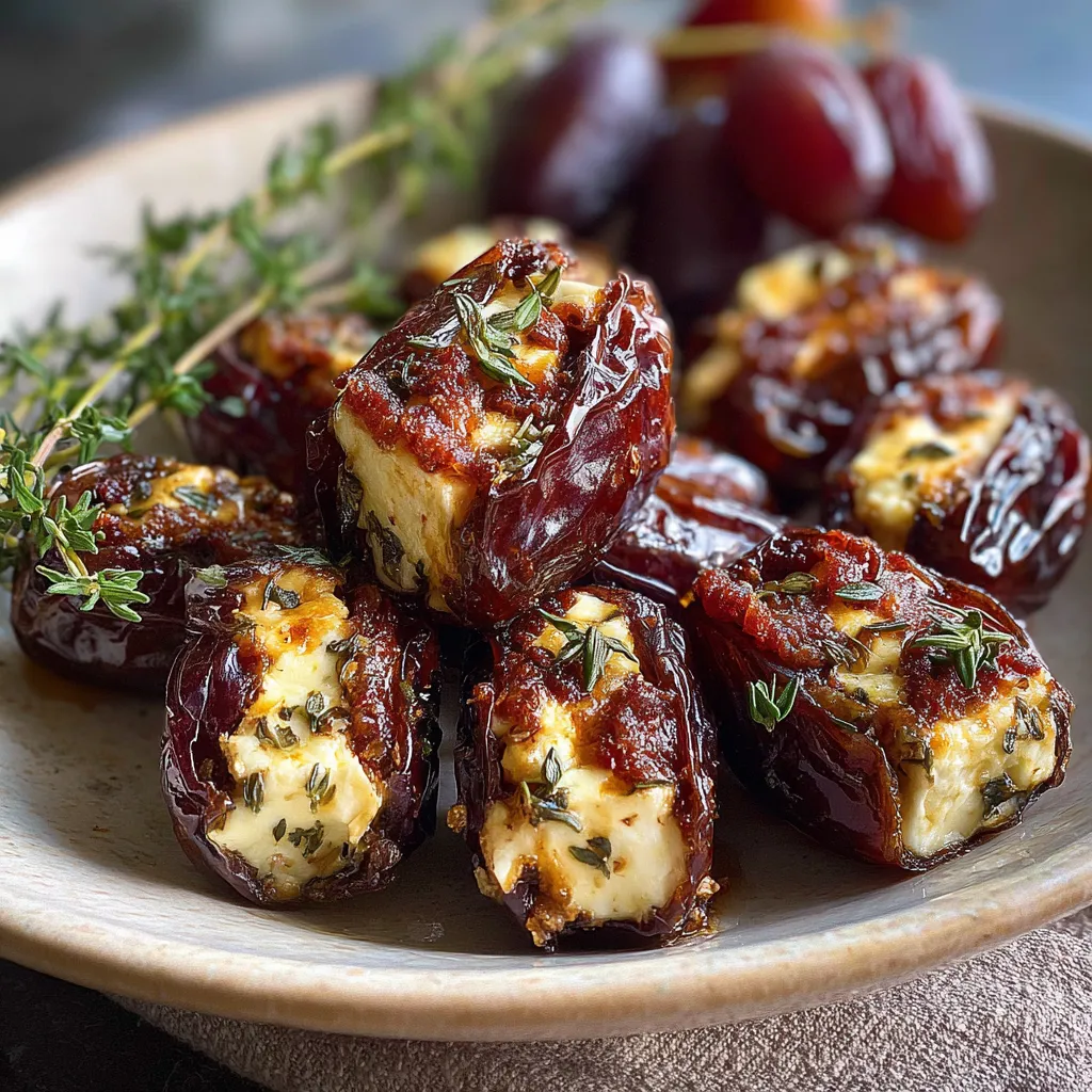 Air Fryer Brie Stuffed Dates