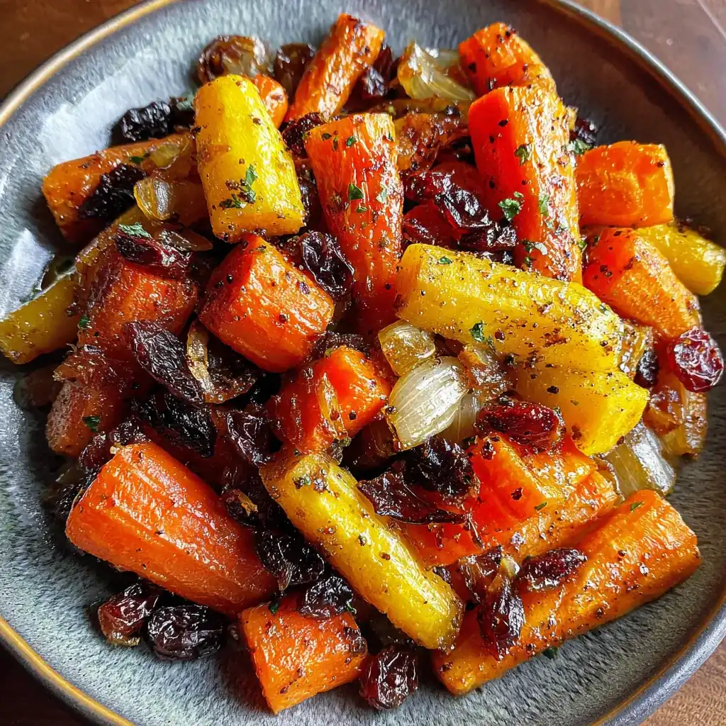 Maple Roasted Carrots Tzimmes