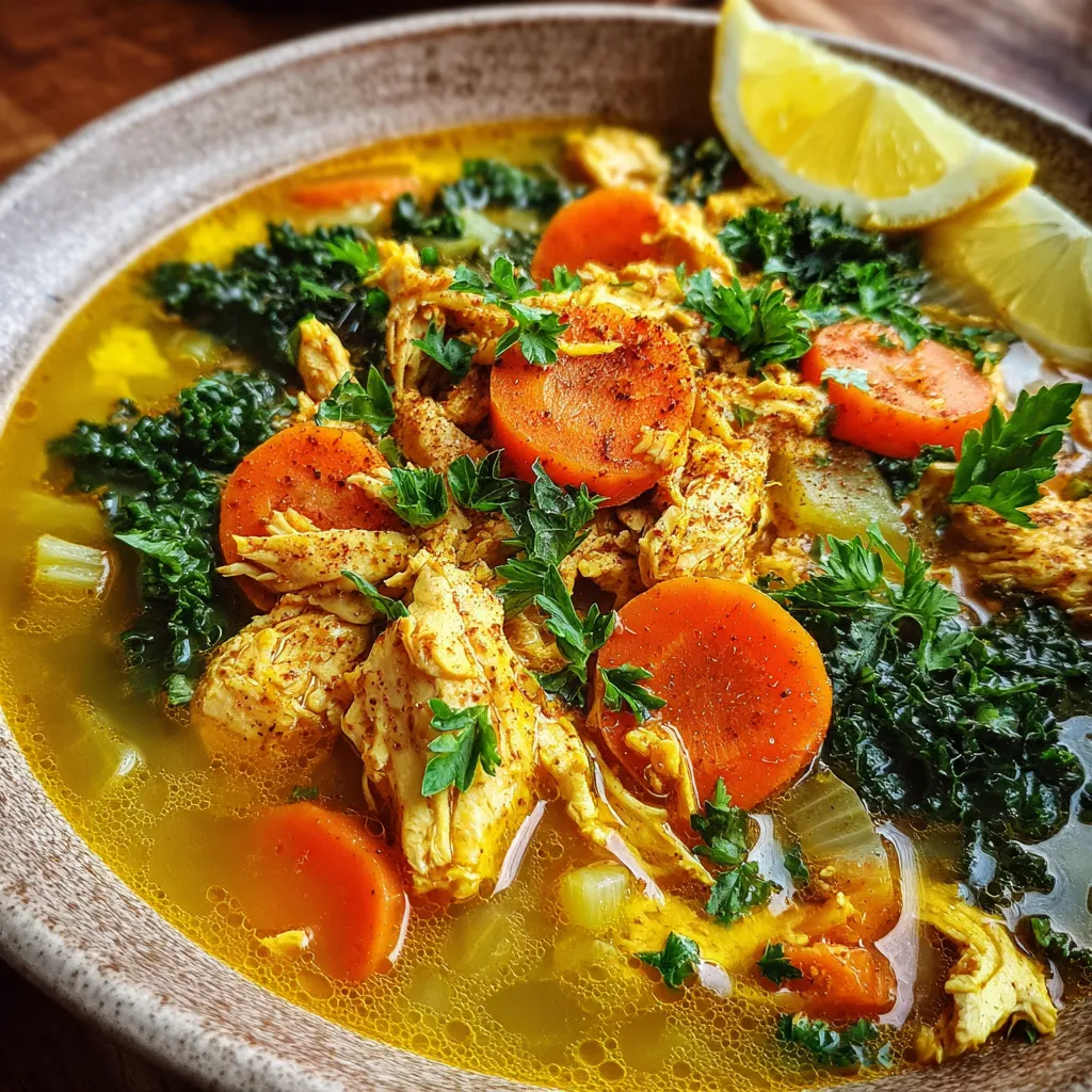 Anti Inflammatory Turmeric Chicken Soup