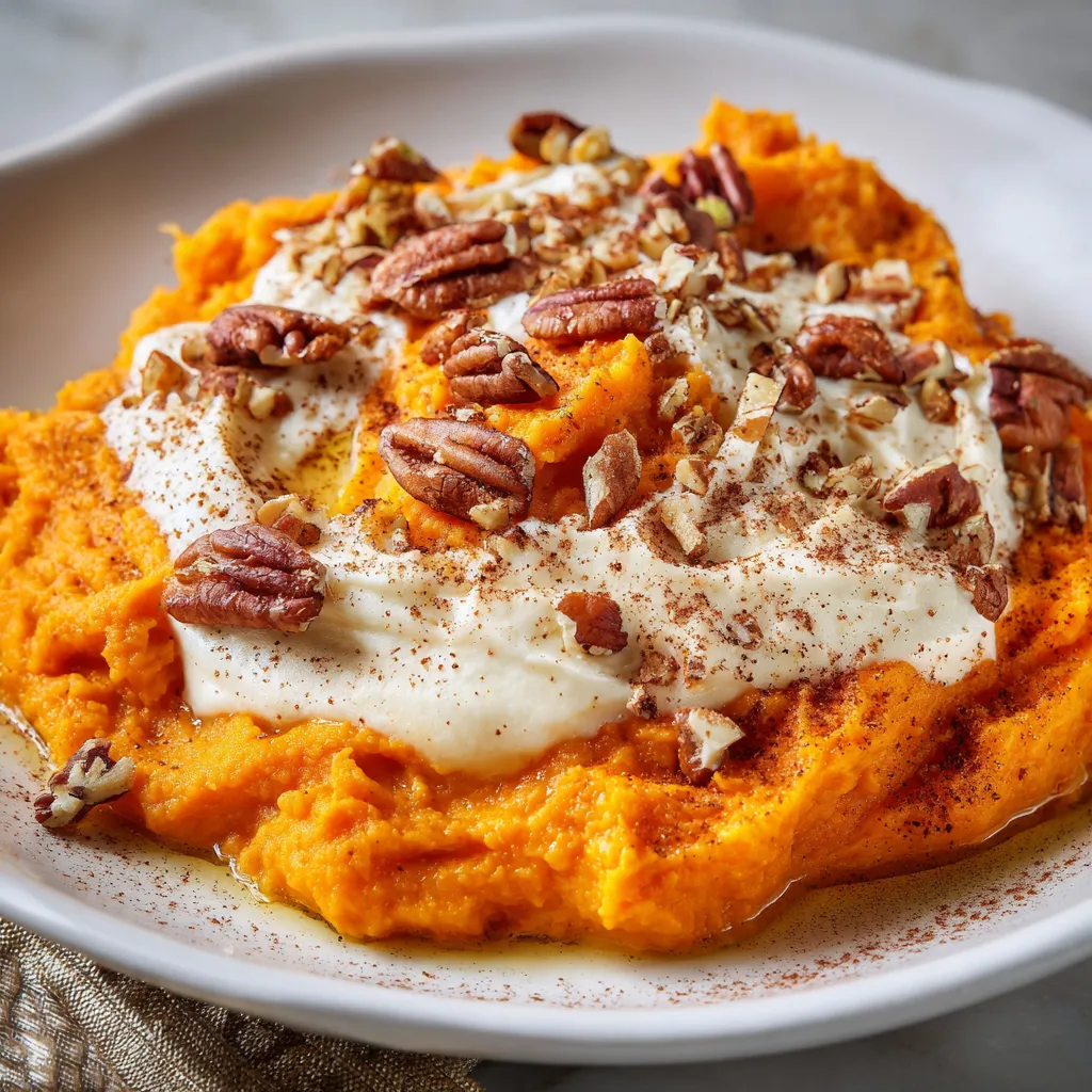 Maple-Mascarpone Whipped Sweet Potatoes