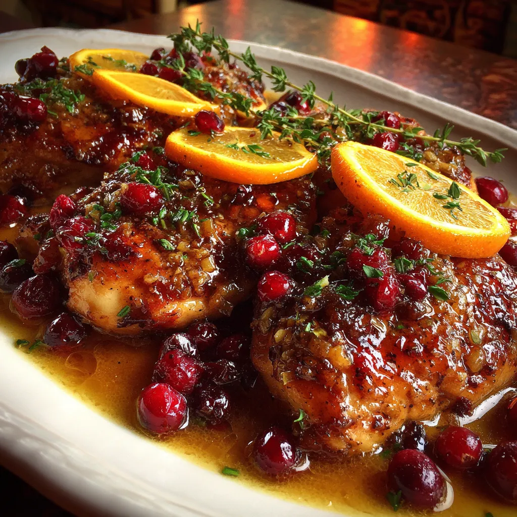 Zesty Cranberry Orange Chicken