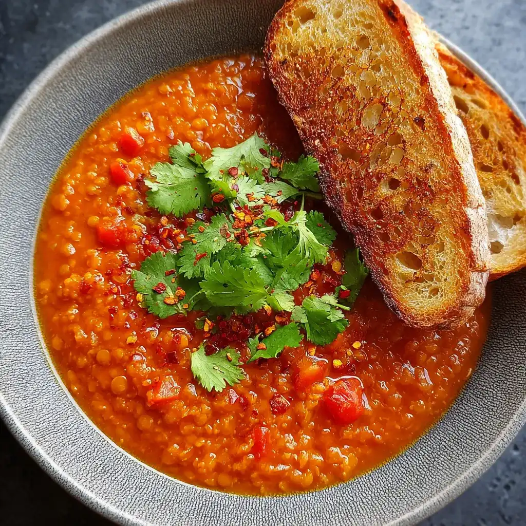 Spicy Tomato Lentil Soup