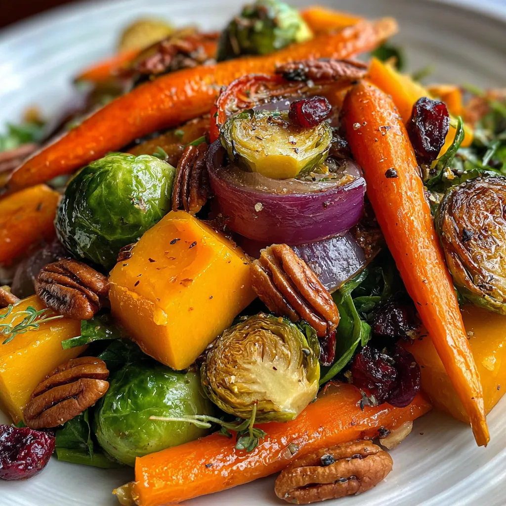 Hearty Roasted Winter Vegetable Salad