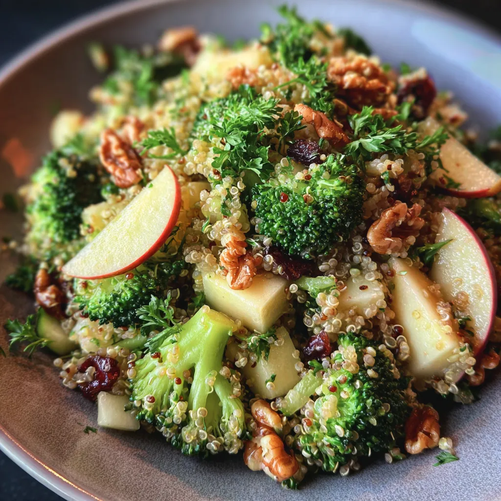 Broccoli Apple Quinoa Salad