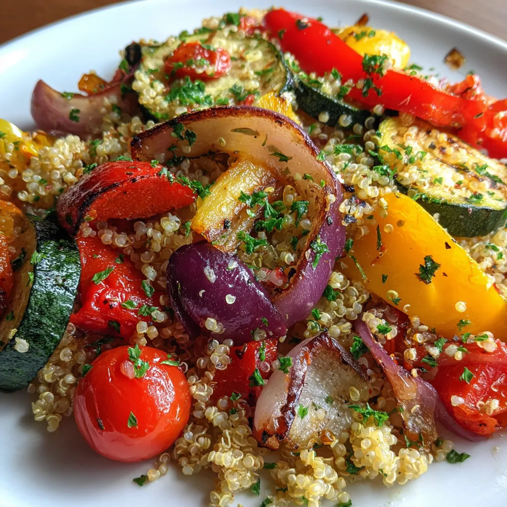 Roasted Vegetable Lemon Quinoa Salad