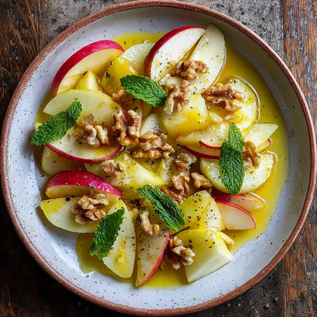 Refreshing Crunchy Honey-Lemon Apple Salad
