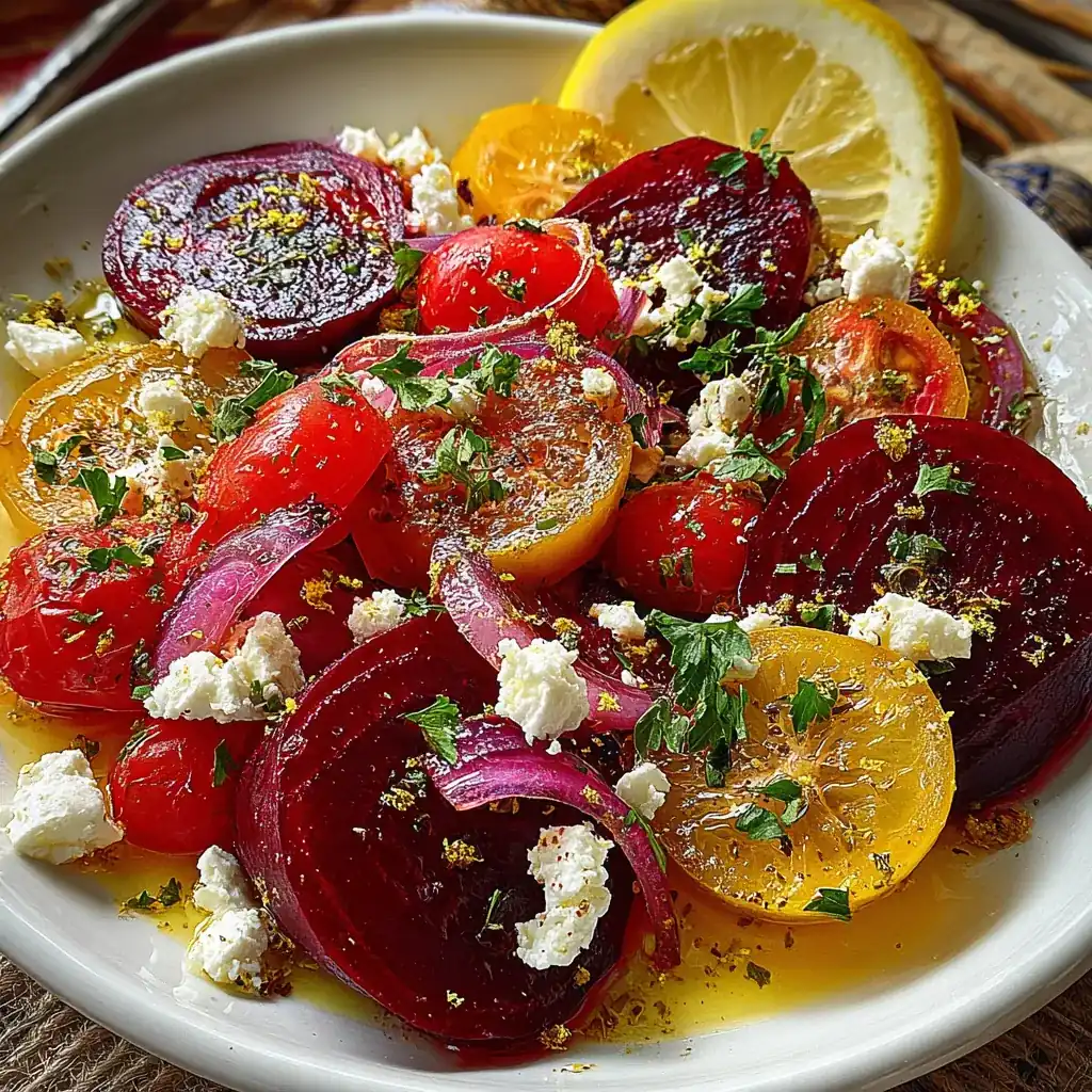 Zesty Roasted Mediterranean Beet Salad