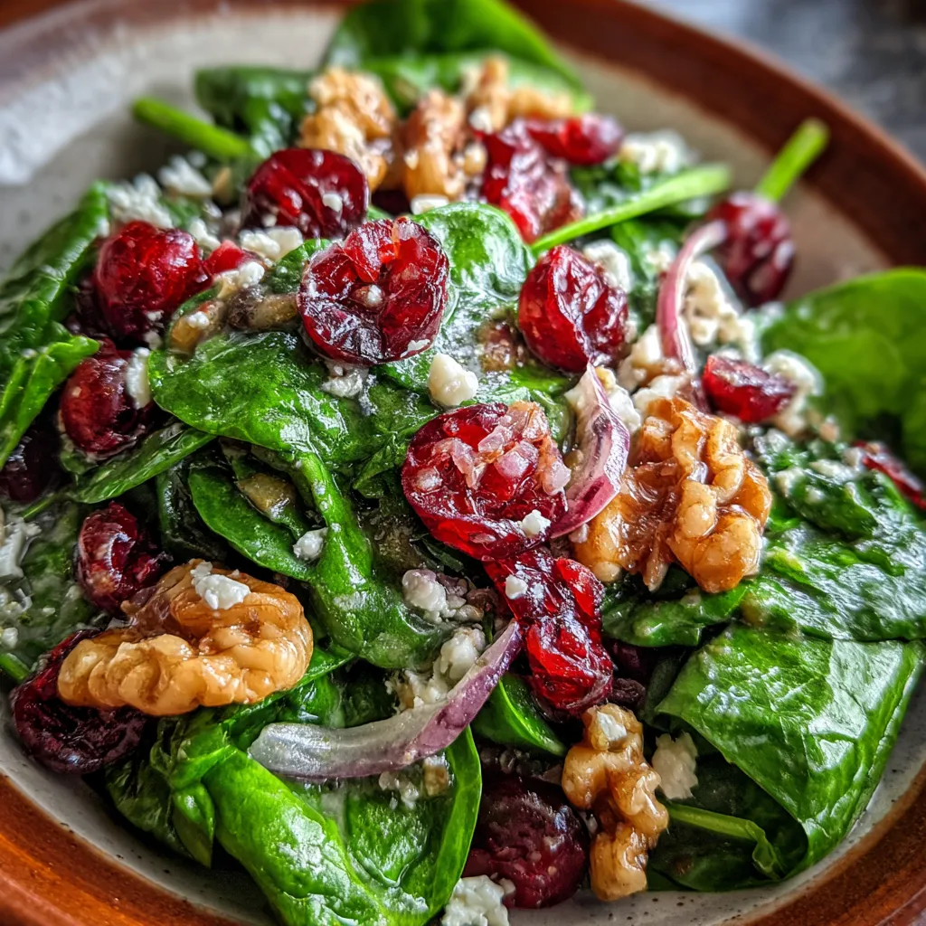 Spinach Cranberry Salad