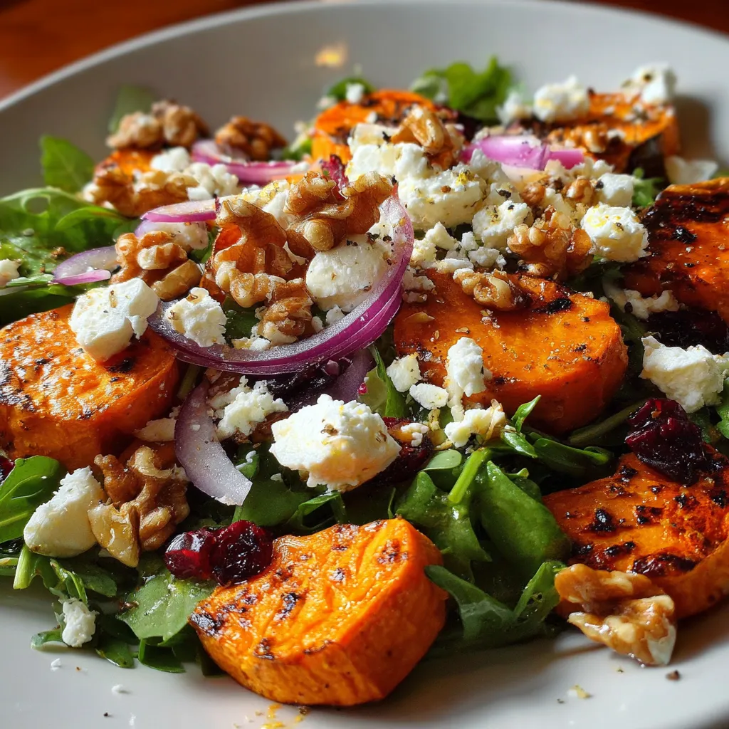 Roasted Sweet Potato Goat Cheese Salad