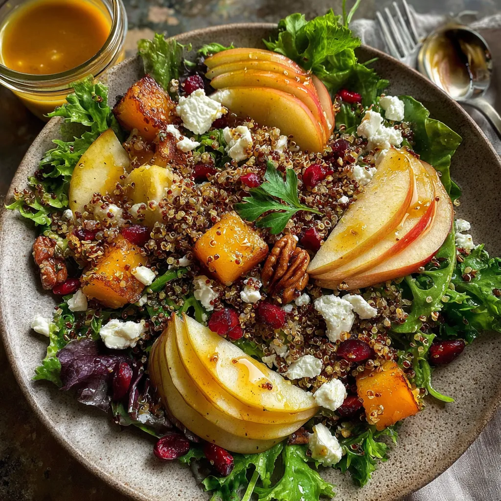 Fall Harvest Salad with Sorghum Syrup Dressing