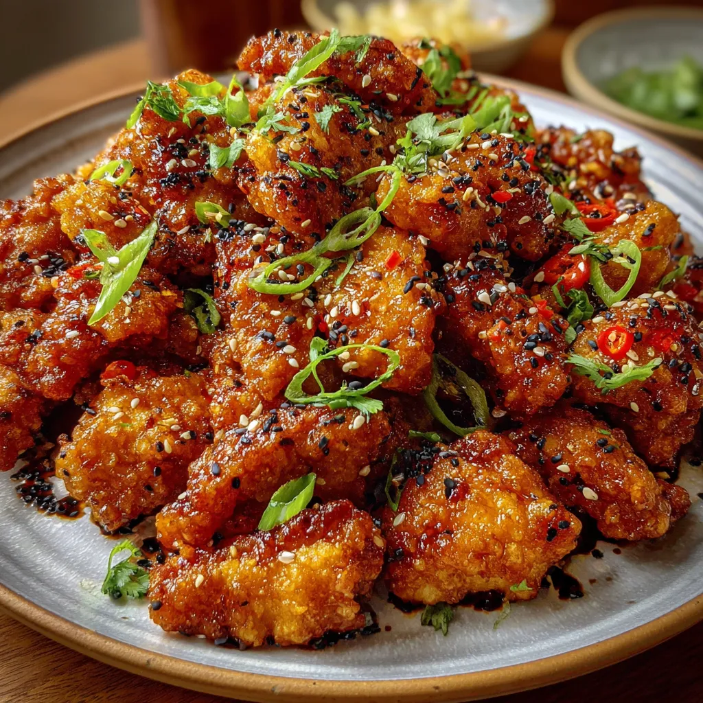 Honey Garlic Crispy Chicken