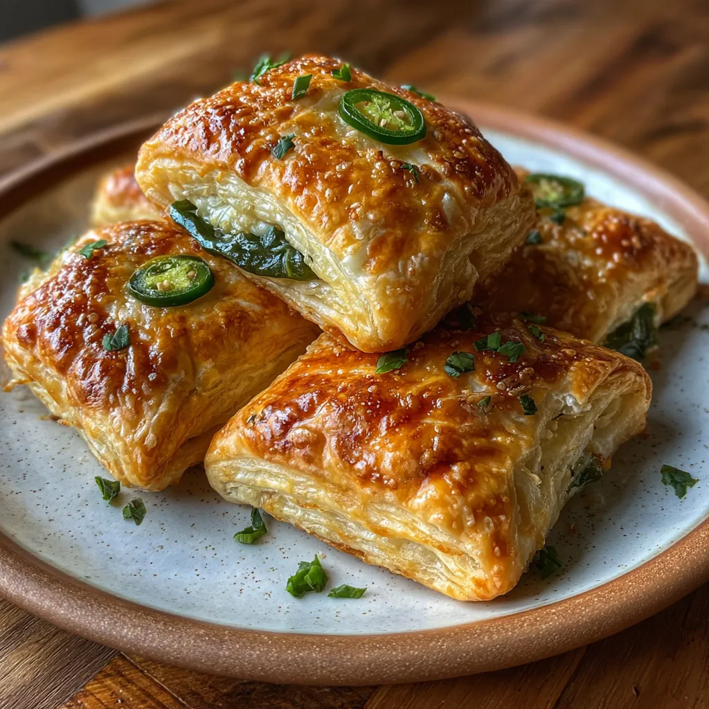 Jalepeno Popper Puff Pastry Twists
