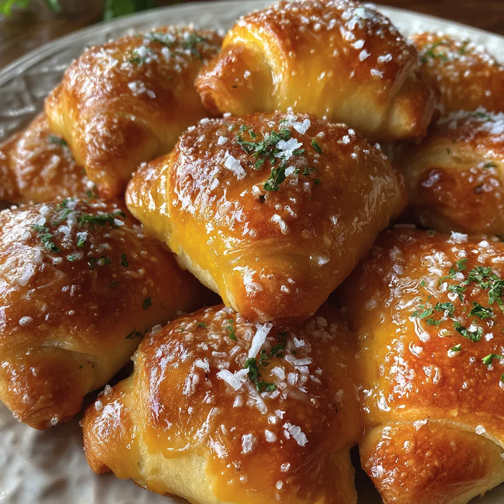 Cheesy Crescent Roll Leaves