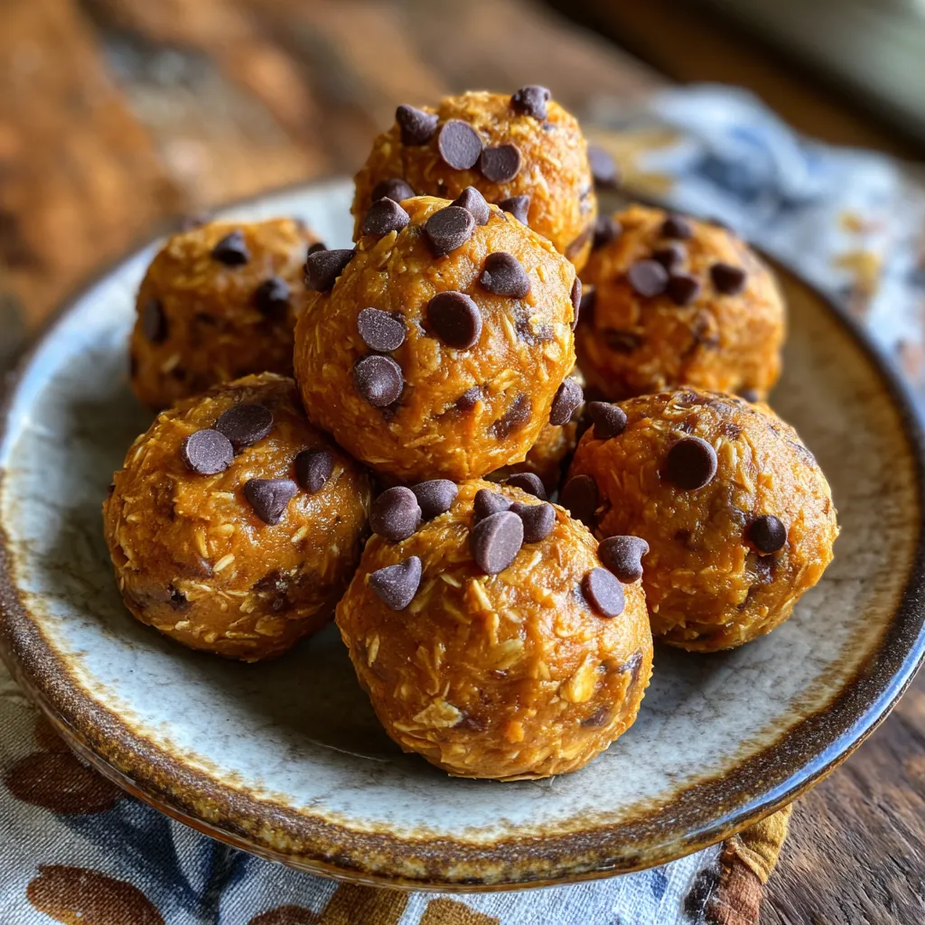 No Bake Pumpkin Balls