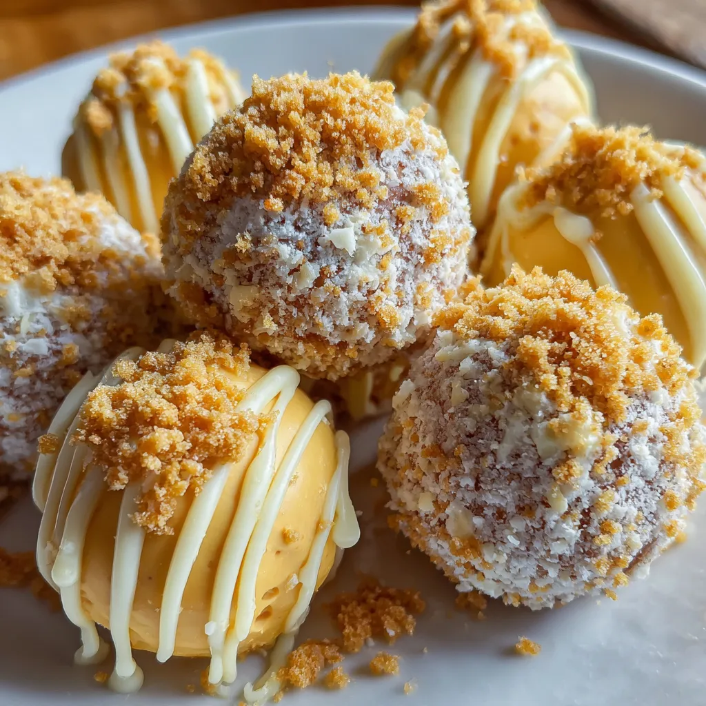 Pumpkin Pie Cheesecake Truffles