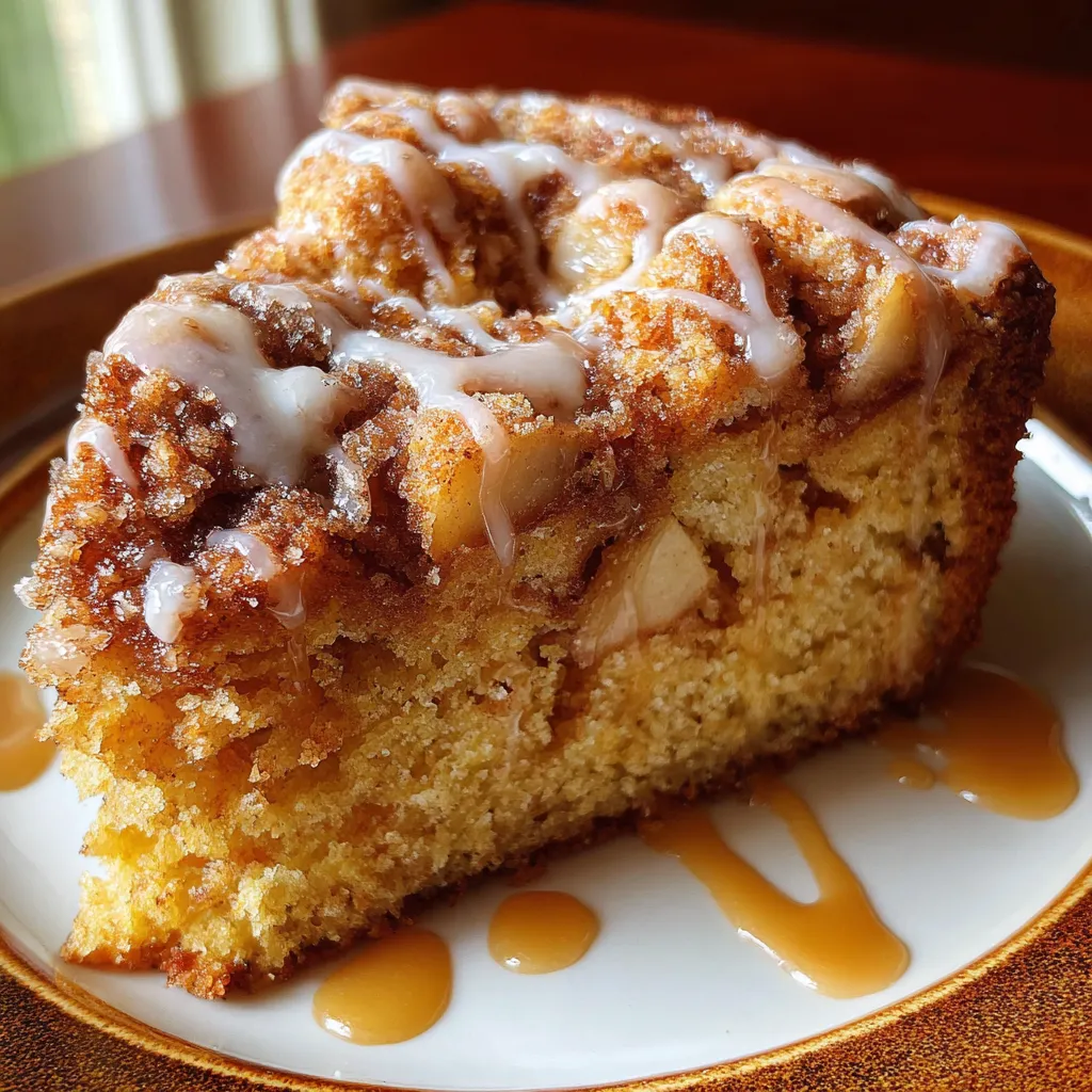Apple Coffee Cake with Apple Cider Glaze