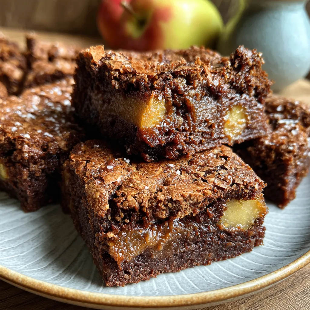 Chewy Baked Apple-Cinnamon Brownies