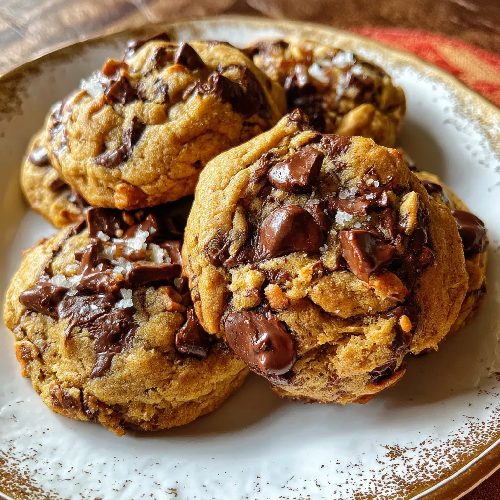 Fall Harvest Marble Chocolate Chip Cookies
