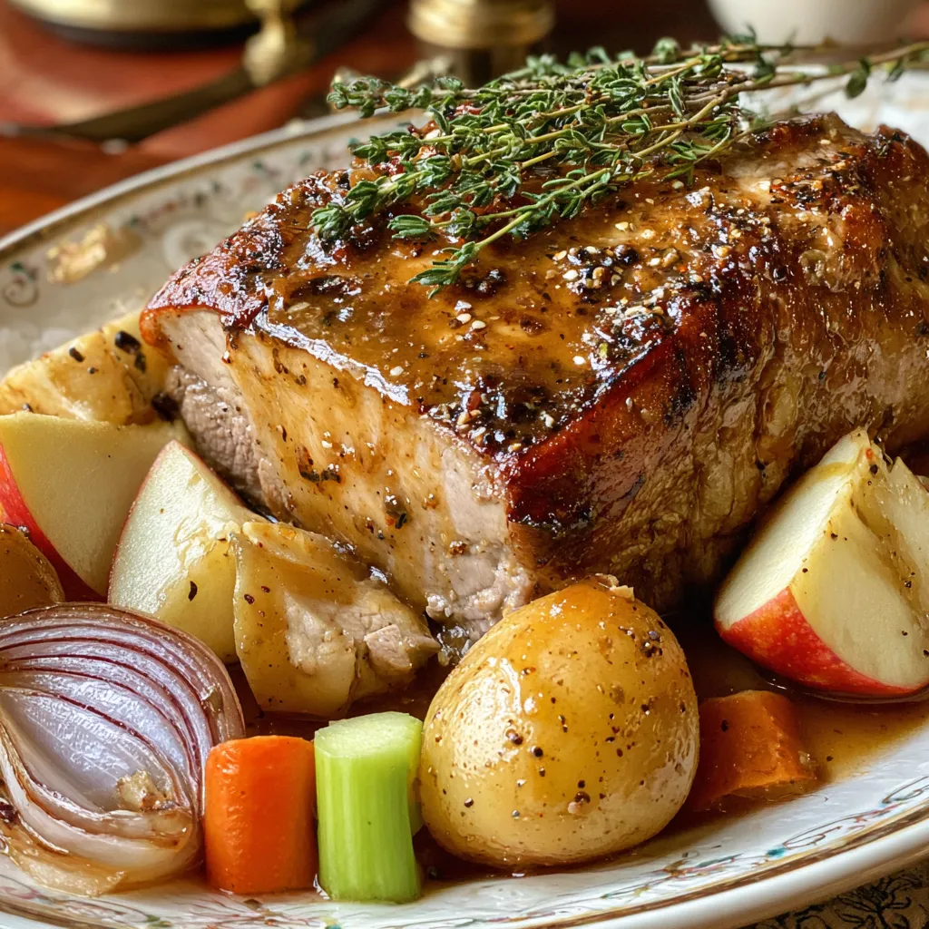 Fall Apple Cider Pork Roast