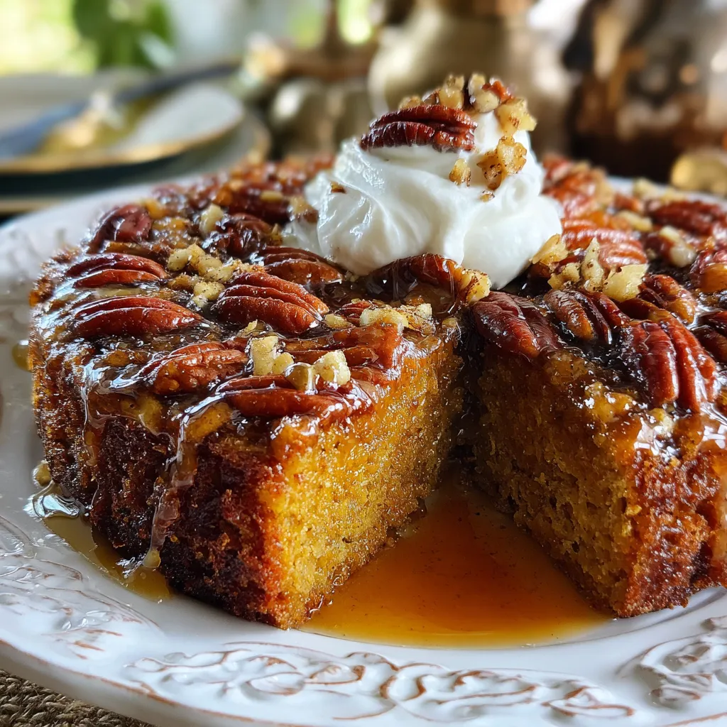 Flourless Maple Pecan Pumpkin Yogurt Cake