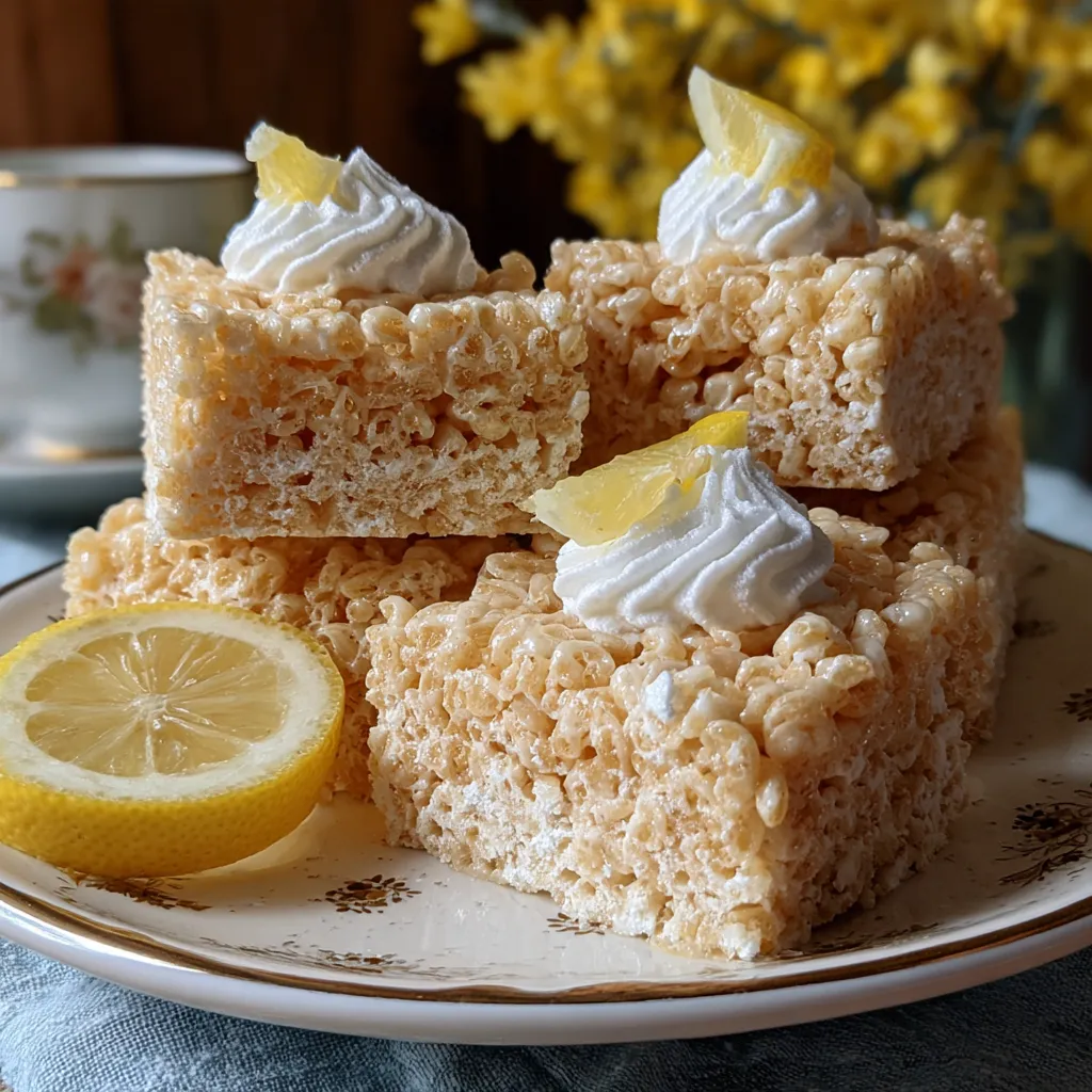 Lemon Rice Krispy Treats
