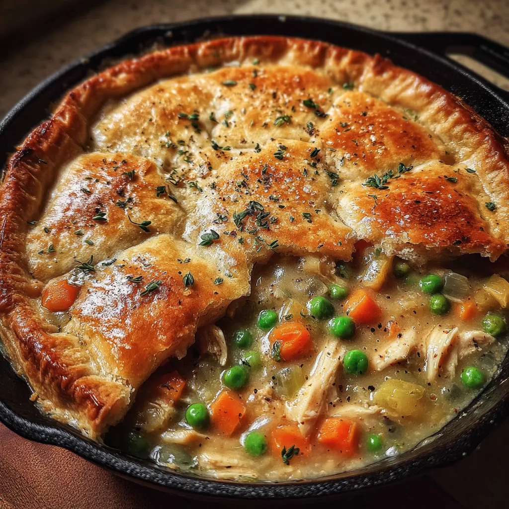 Classic Dutch Oven Chicken Pot Pie