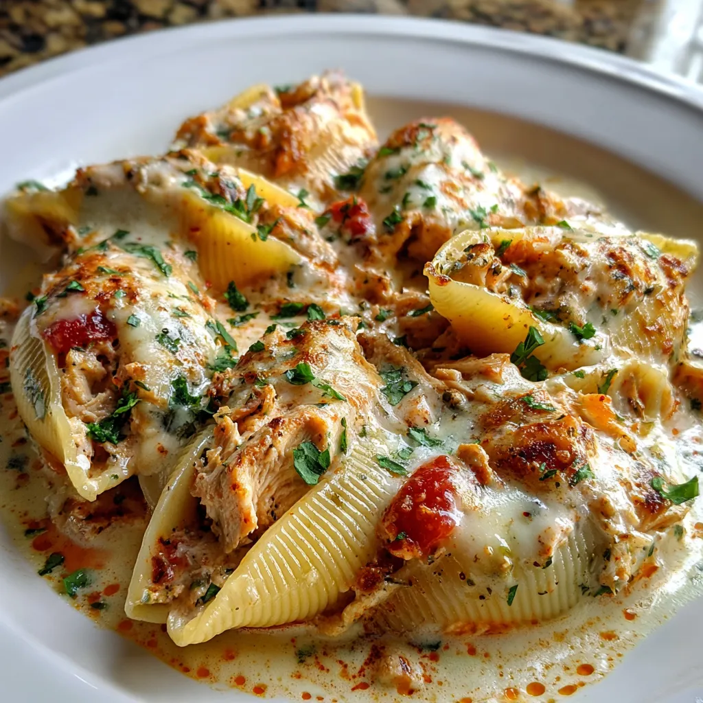 Creamy Cajun Chicken Stuffed Shells