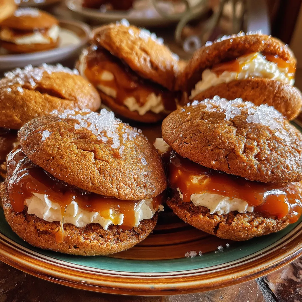 Apple Cider Whoopie Pie Cookies with Caramel
