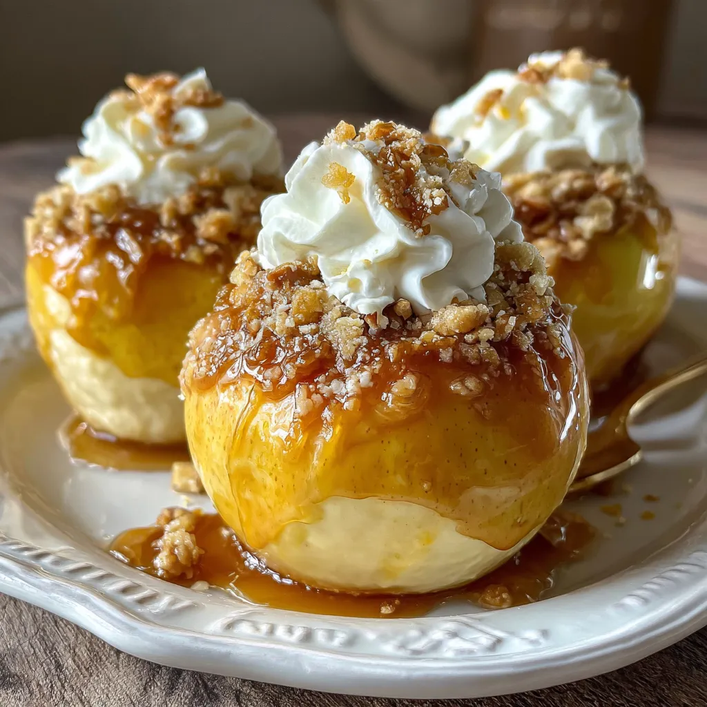 Cheesecake Stuffed Baked Apples