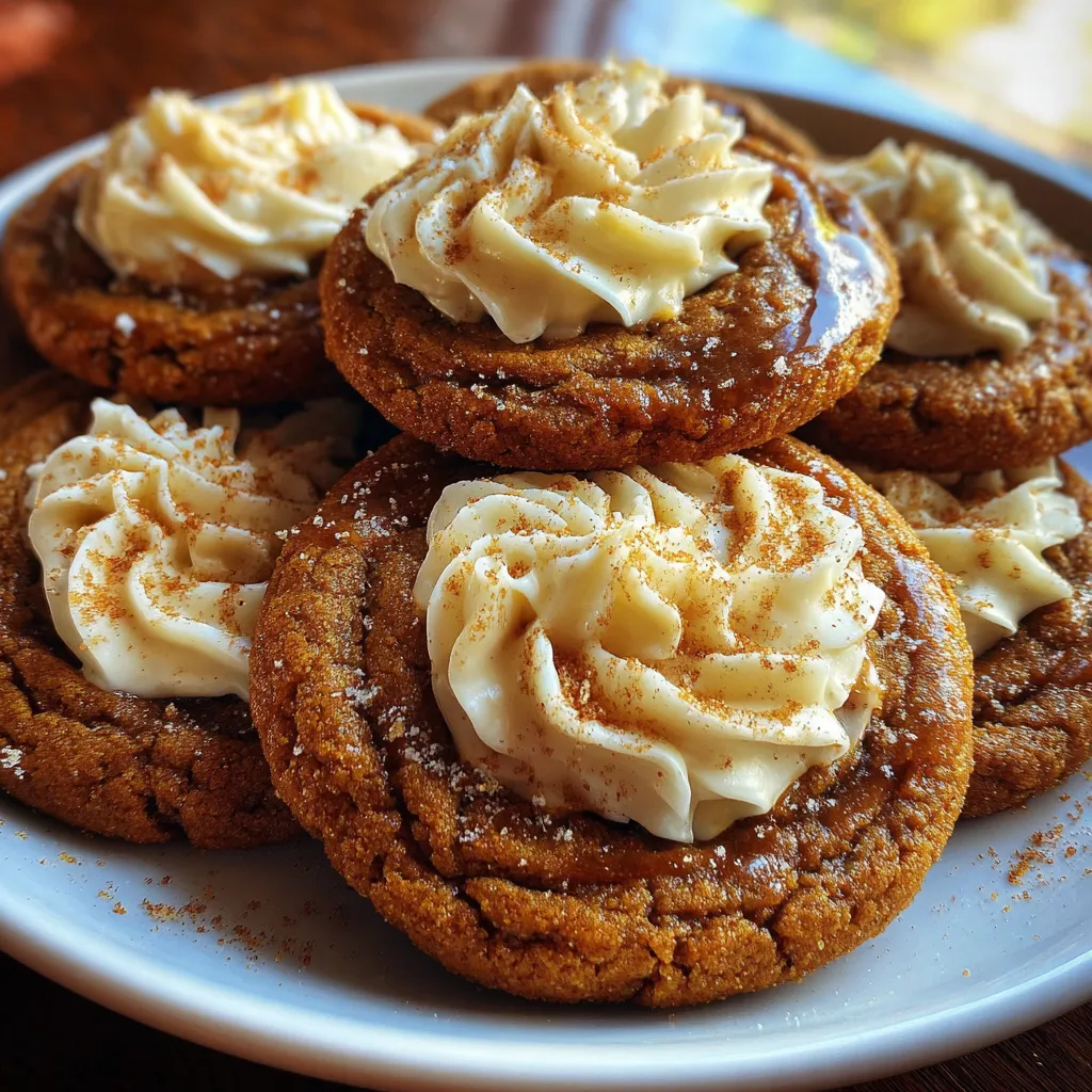 Pumpkin Butter Cheesecake Cookies